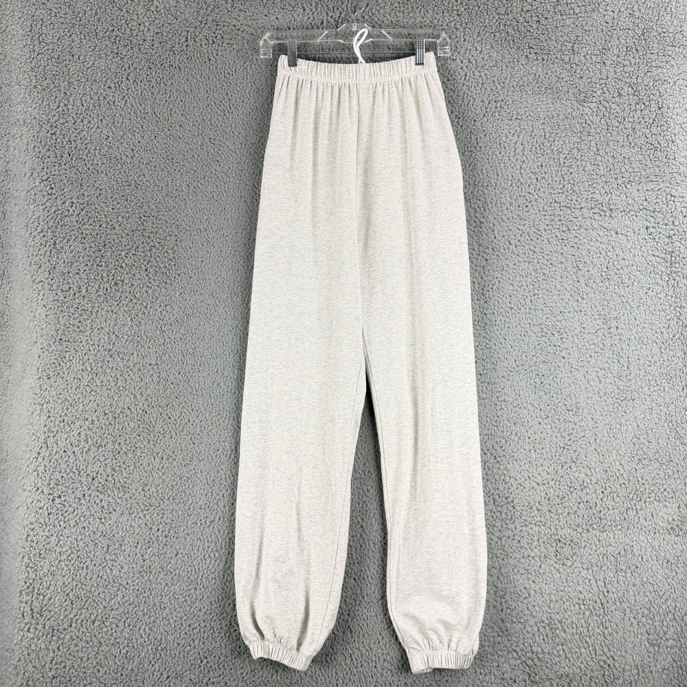 Lululemon Scuba Jogger Womens S Heathered Oatmeal Gray High Rise Sweatpants
